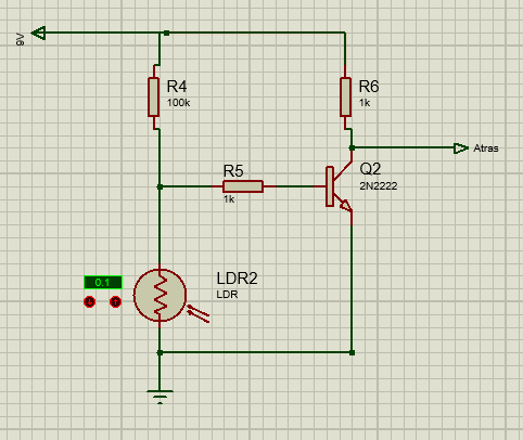 Diagrama esquemático de LDR